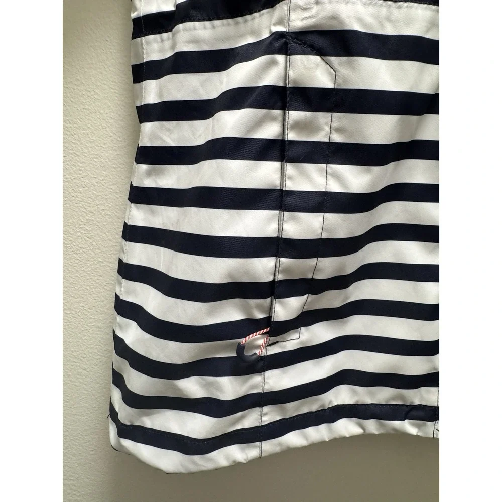 Saint James Mademoiselle Breton stripe Navy Blue‎ rain jacket Women Sz US 8
